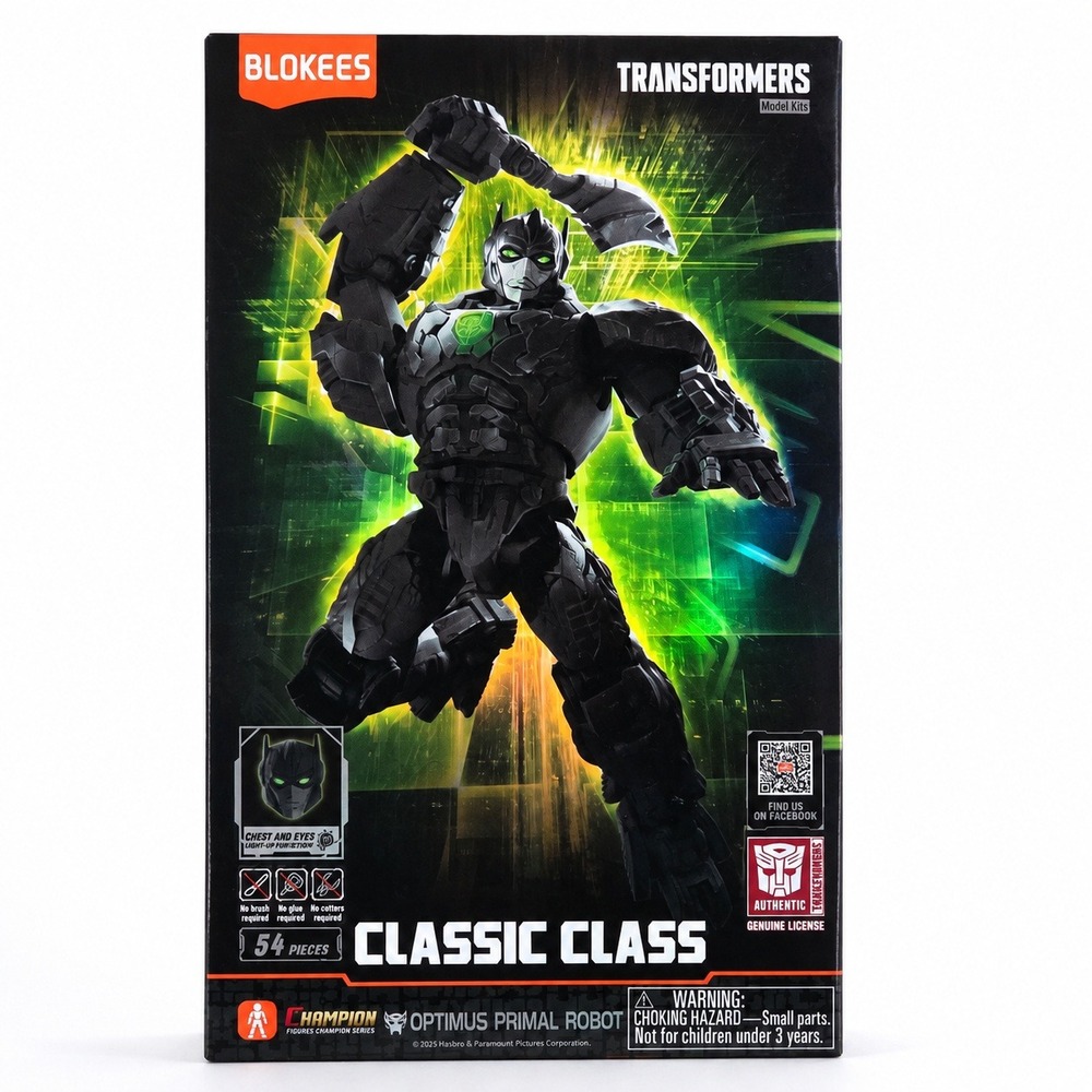 Blokees Transformers Optimus Primal Robot Classic Class 05 Model Kit Black NEW